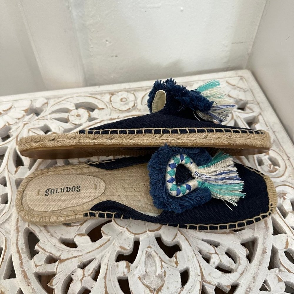 NWT Soludos Kiki tassel espadrilles mules - Picture 5 of 7